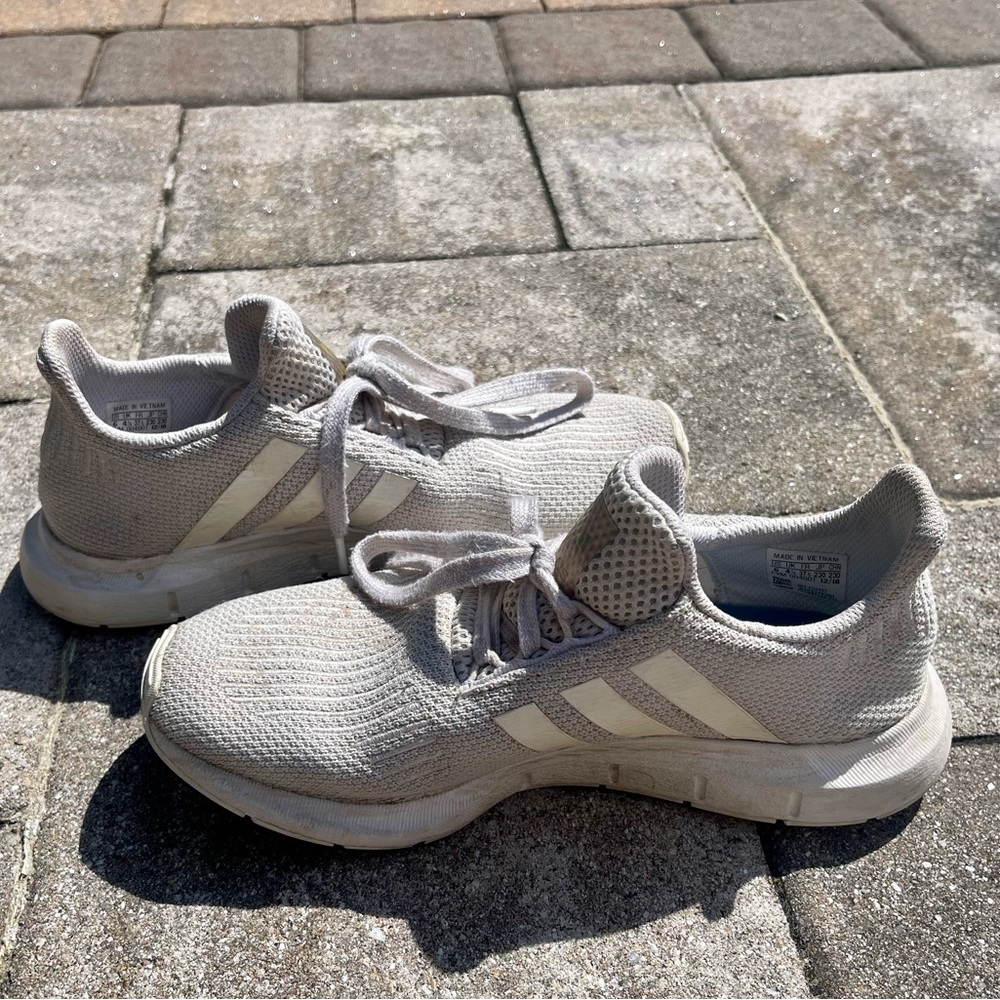 White Adidas sneakers